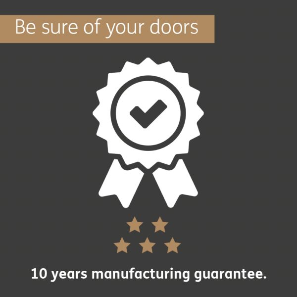Worcester Internal Oak Bi-Fold Door with Clear Glass - Image 3