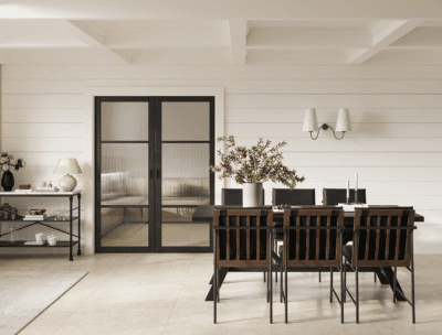 Black Sutton Reeded Glazed