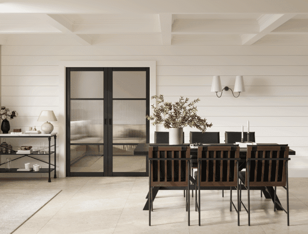Black Sutton Reeded Glazed