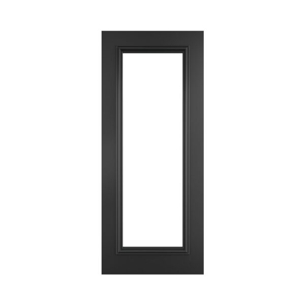 Blenheim Prefinished Black Internal Door with Glass