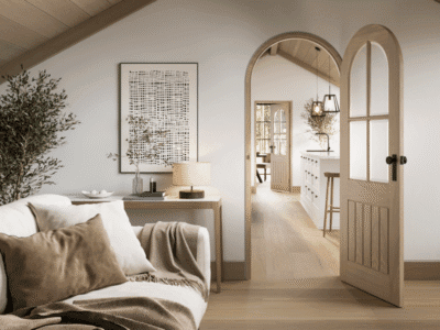 Blonde Oak Curved Door Lining
