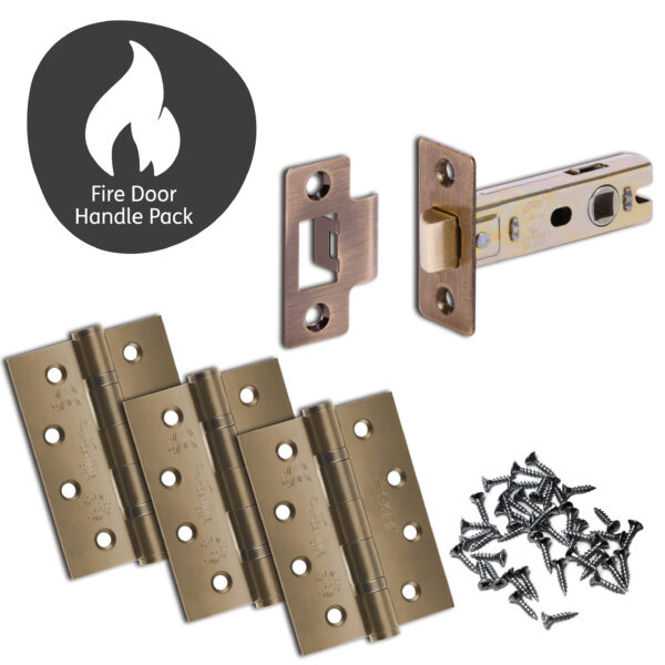 Oglio Fire Door Handle Pack with 75mm Latch - Image 2