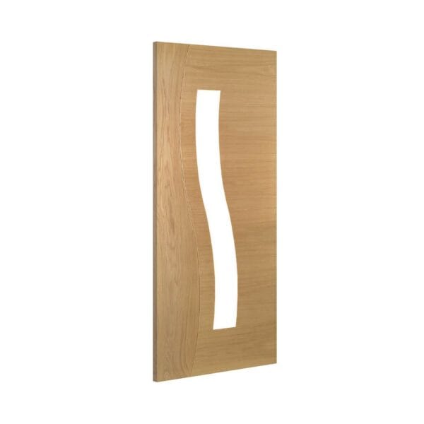 Cadiz Prefinished Internal Oak Door with Glass - Image 2