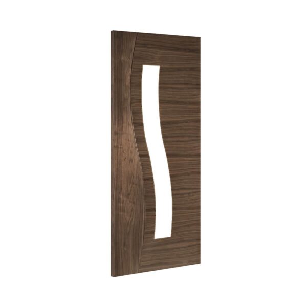Cadiz Prefinished Internal Walnut Door with Glass - Image 2