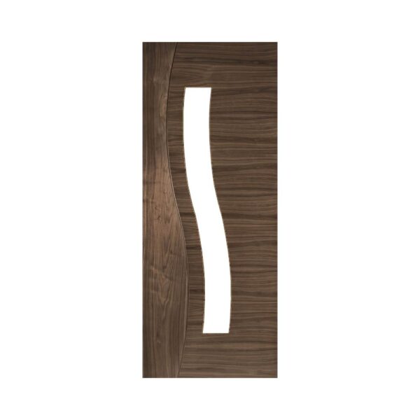 Cadiz Prefinished Internal Walnut Door with Glass