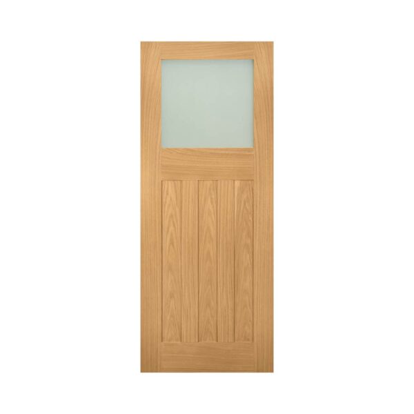 Cambridge Unfinished Internal Oak Door with Glass
