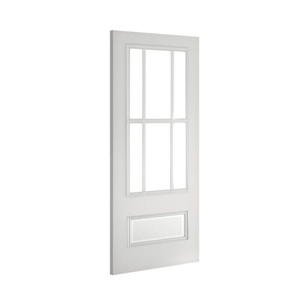 Canterbury White Internal Door with Glass - Image 2