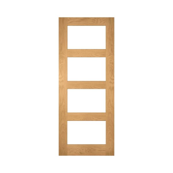Coventry Unfinished Internal Oak Door with Glass
