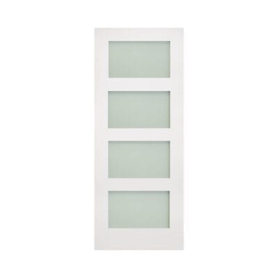 Coventry White Internal Door with Frosted Glass