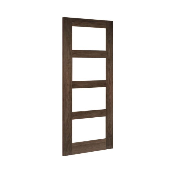 Coventry Prefinished Internal Walnut Door with Glass - Image 2
