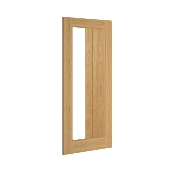 Ely 1SL Prefinished Internal Oak Door with Glass - Image 2