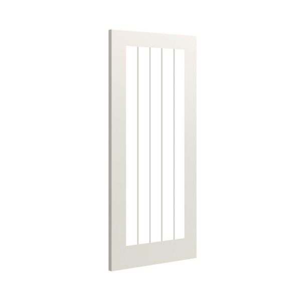 Ely 1L White Internal Door with Glass - Image 2