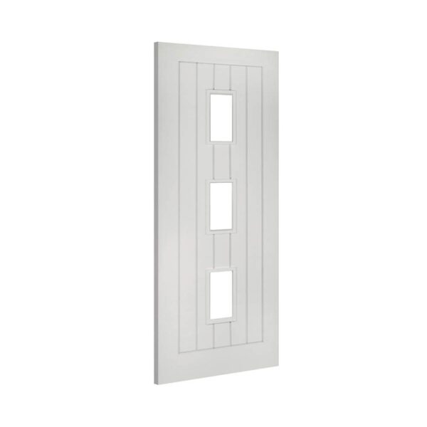 Ely 3L White Internal FD30 Fire Door with Glass - Image 2