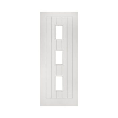 Ely 3L White Internal Door with Glass