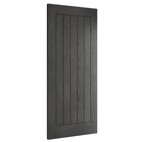 Ely Brushed Black Oak Internal Door - Image 2