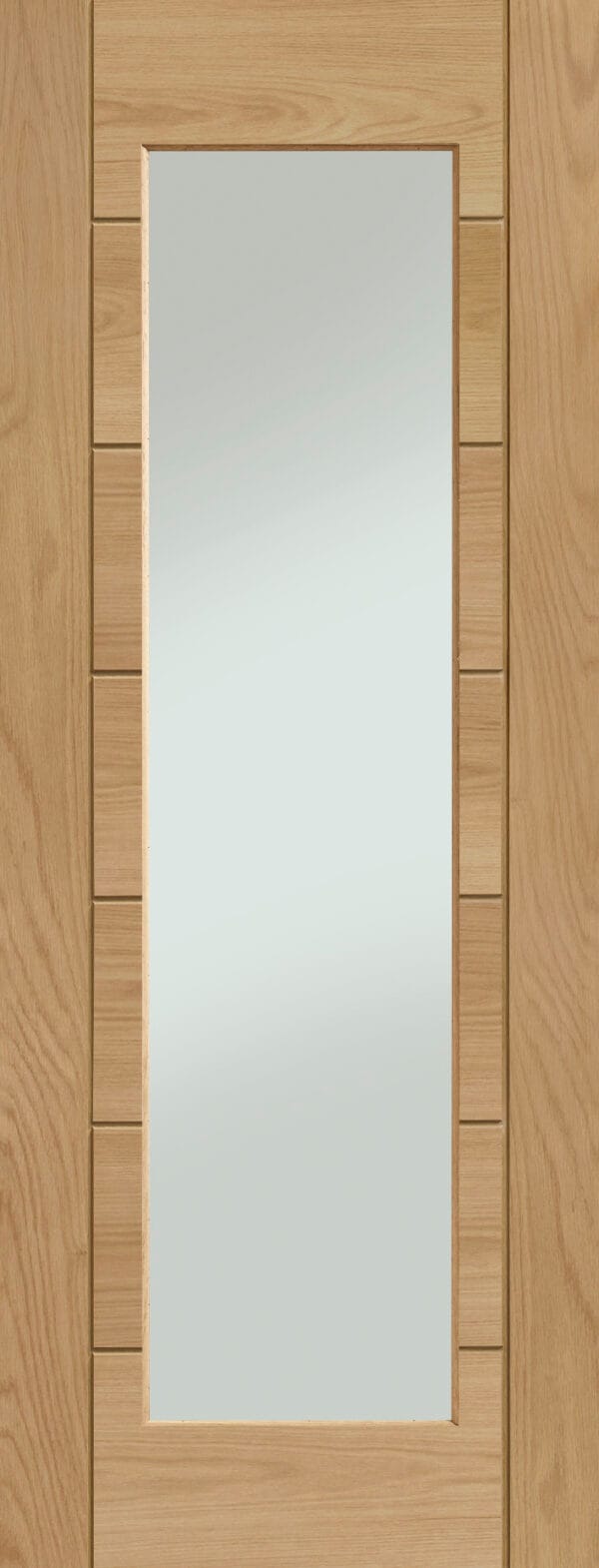Palermo Essential 1 Light Internal Oak Door with Clear Glass - Image 2