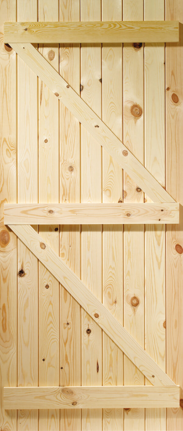 External Pine Ledged & Braced Gate - Image 2