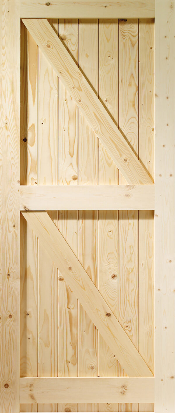 External Pine Framed Ledged & Braced Gate - Image 2