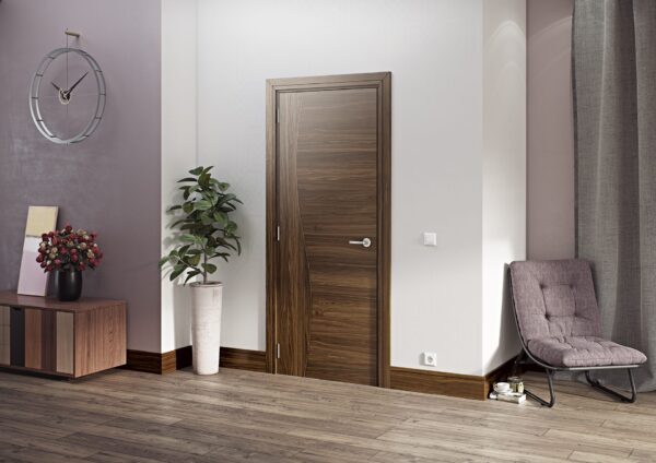 Cadiz Prefinished Walnut Internal FD30 Fire Door - Image 3