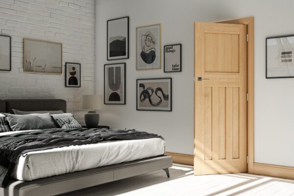Cambridge Unfinished Internal Oak Door - Image 3