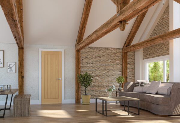 Ely Prefinished Oak Internal FD30 Fire Door - Image 3