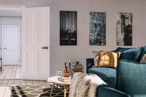 Eton White Internal FD30 Fire Door - Image 3