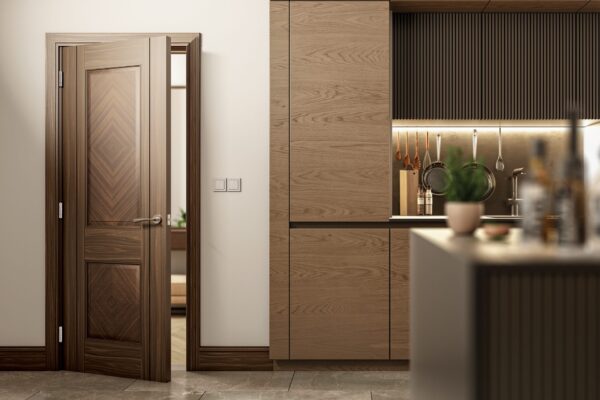 Kensington Prefinished Walnut Internal FD30 Fire Door - Image 3