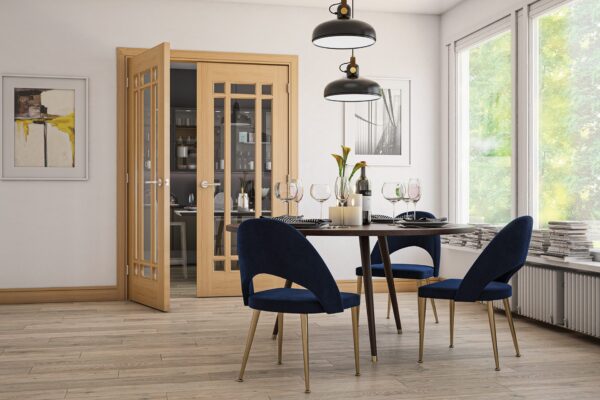 Kerry Unfinished Oak Glass Internal Door - Image 3