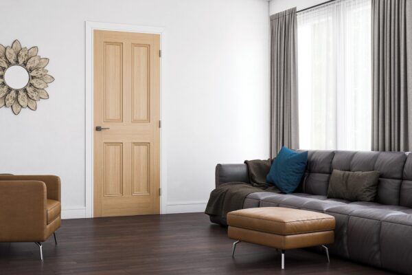 Kingston Unfinished Oak Internal FD30 Fire Door - Image 4