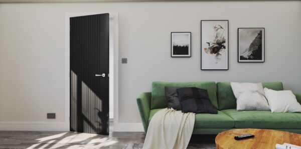 Malmo Prefinished Black Internal FD30 Fire Door - Image 3