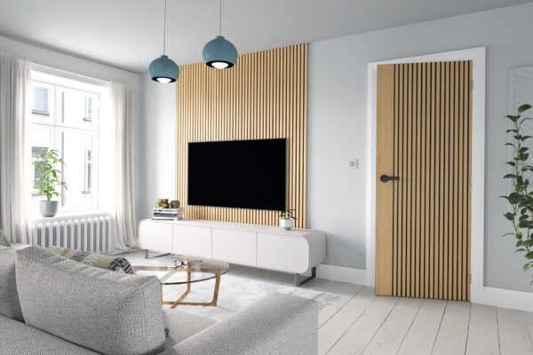 Malmo Prefinished Oak Internal FD30 Fire Door - Image 3
