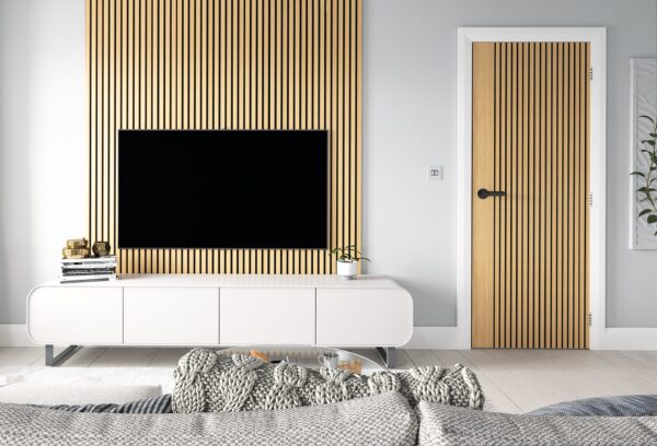 Malmo Prefinished Oak Internal FD30 Fire Door - Image 2