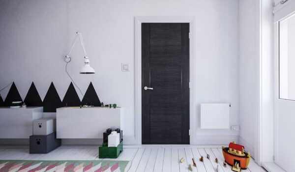 Montreal Prefinished Dark Ash Grey Internal Door - Image 3