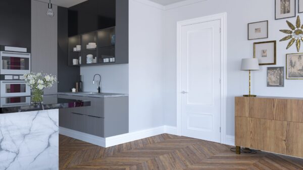 Sandringham White Internal FD30 Fire Door - Image 3