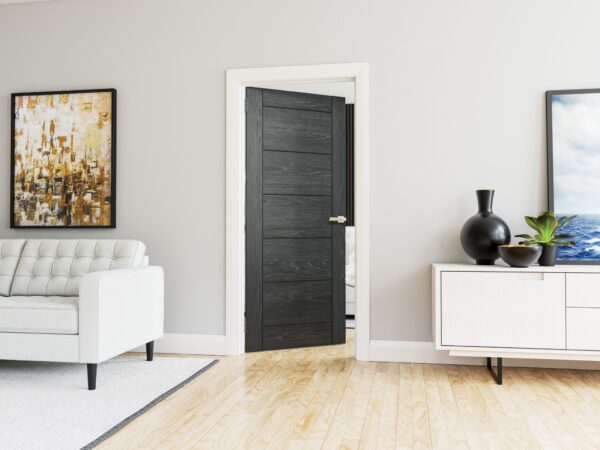 Seville Brushed Black Oak Internal FD30 Fire Door - Image 3