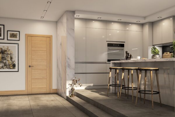 Seville Prefinished Oak Internal FD30 Fire Door - Image 4