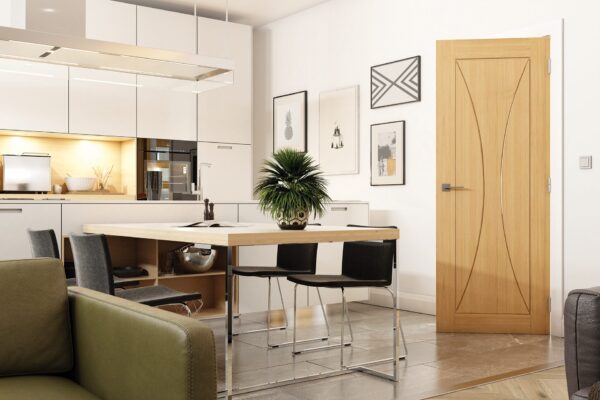 Sorrento Prefinished Oak Internal FD30 Fire Door - Image 3