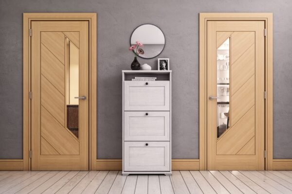 Torino Prefinished Internal Oak Door with Glass - Image 3