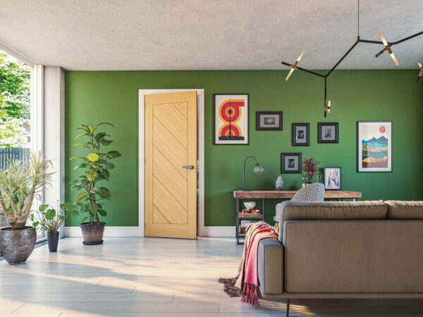 Torino Prefinished Oak Internal FD30 Fire Door - Image 3