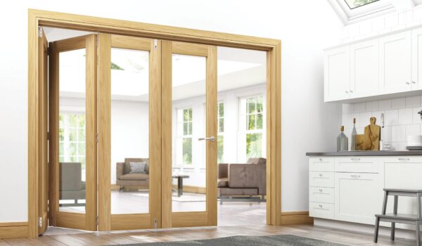 Walden Unfinished Internal Oak Door with Glass - Image 4