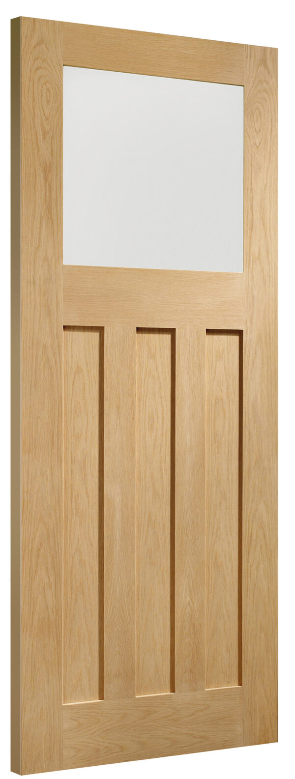 Internal Oak DX Door with Obscure Glass - Image 3