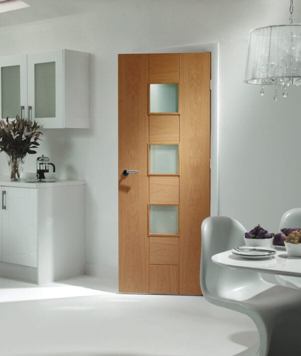 Internal Oak Pre-Finished Messina with Clear Glass