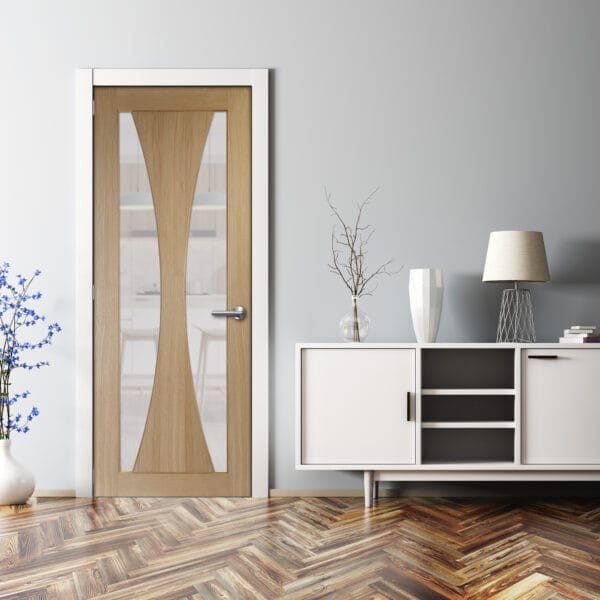 Internal Oak Verona with Obscure Glass - Image 2