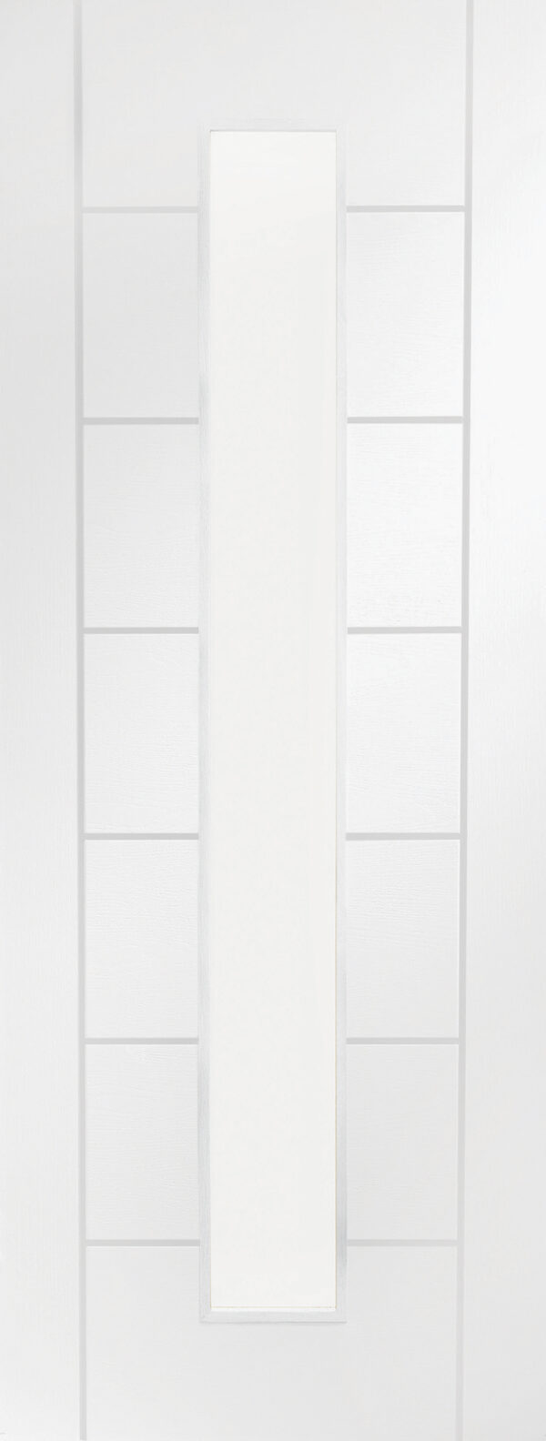 Internal White Primed Palermo 1L with Clear Glass Fire Doorc - Image 2