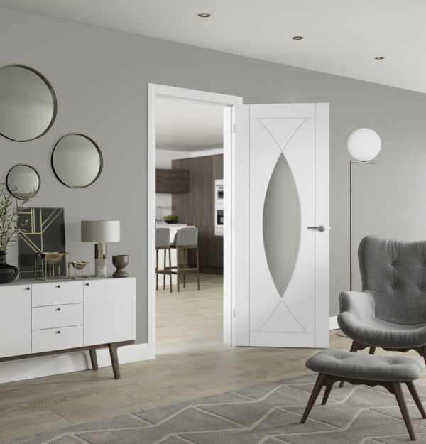 Internal White Primed Pesaro with Clear Glass - Image 2