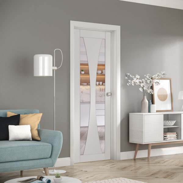 Internal White Primed Verona with Clear Glass - Image 2