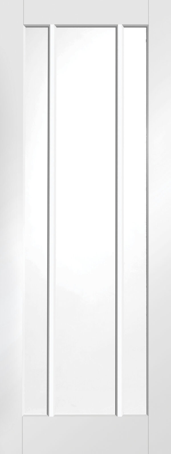 Internal White Primed Worcester Door with Clear Glass Fire Door - Image 3