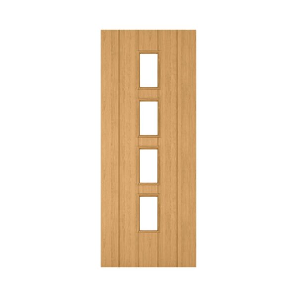 Galway Unfinished Oak Internal FD30 Fire Door with Glass