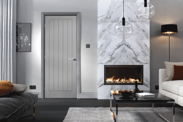 Grey Moulded Textured Vertical 5P - Image 2