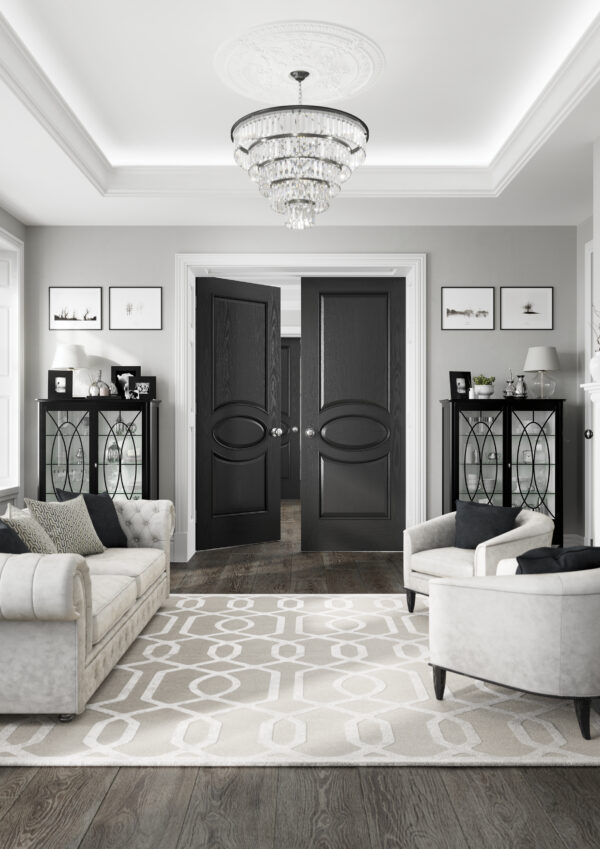Internal Oak Calabria with Raised Mouldings - Image 3